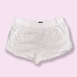 Forever 21 Coastal High Rise Shorts Cream Beige Boho Womens Size Medium